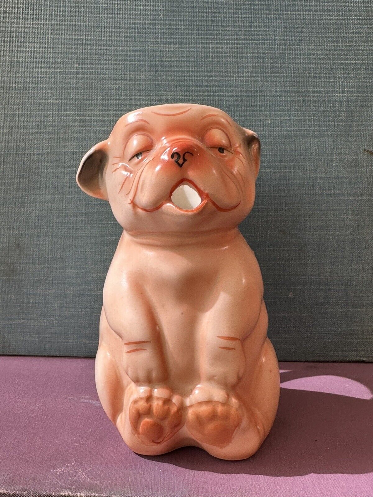 Vintage 1930s George E. Studdy Bonzo dog ceramic creamer pitcher made in Germany