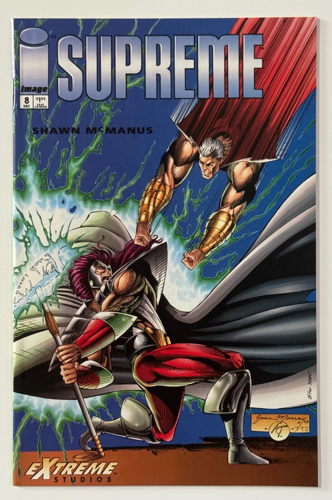 SUPREME 8 Image Comic 1993 vs Thor