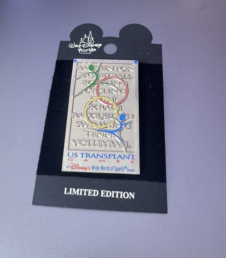 Limited Edition Disney’s Wide World of Sports US Transplant Games 2002 RARE PIN