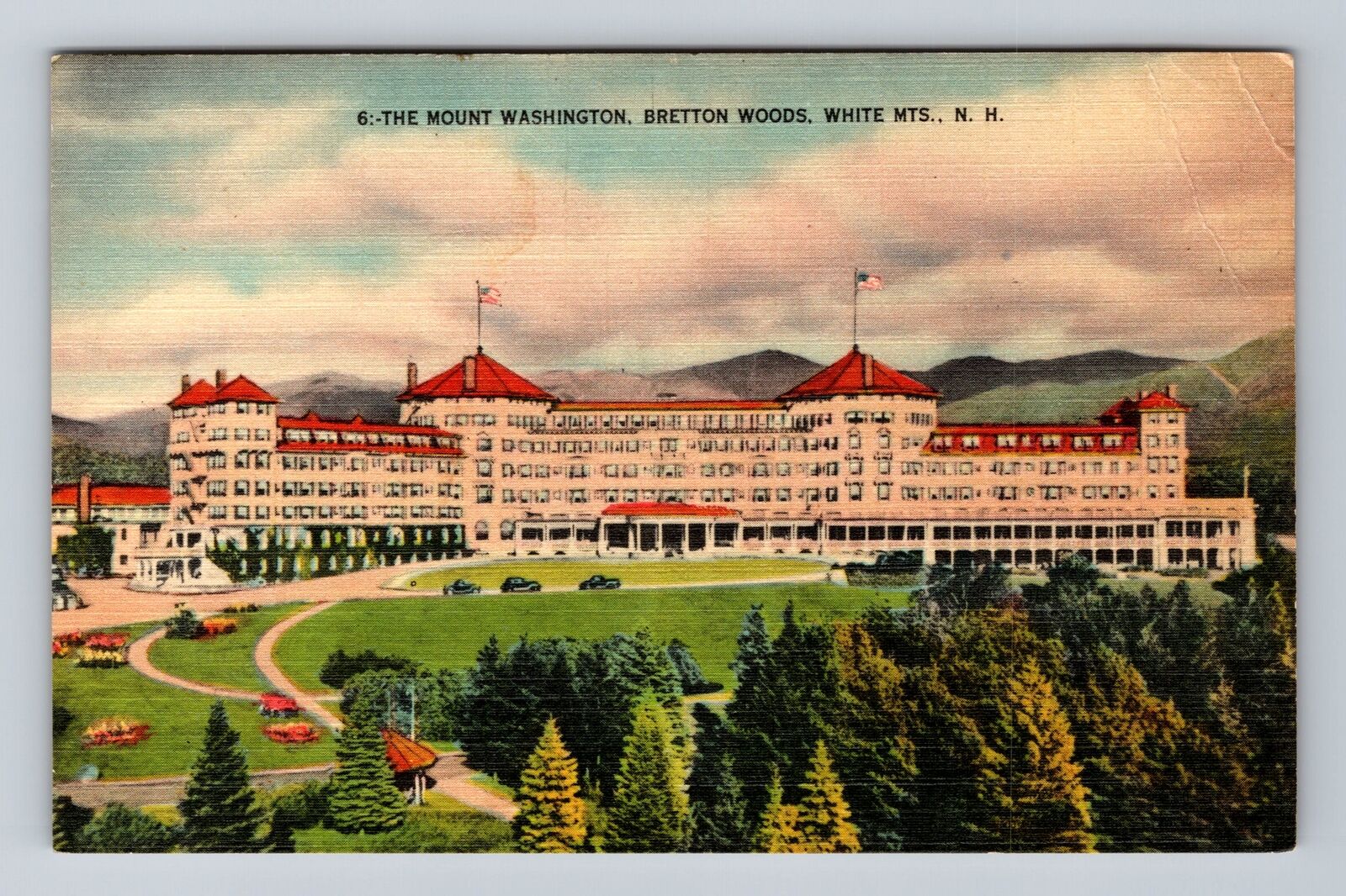 White Mountains NH-New Hampshire, The Mount Washington, Vintage Postcard