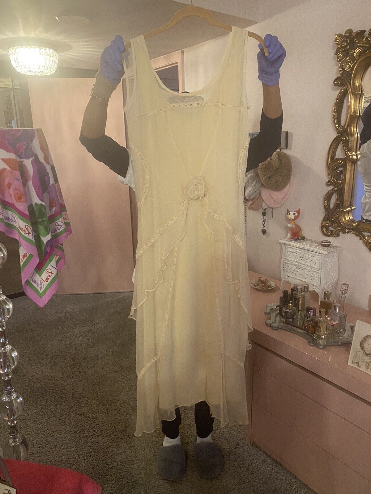 Natalya Vintage Lace And Ruffles Ivory Size M From The Movie A Walk To Remember