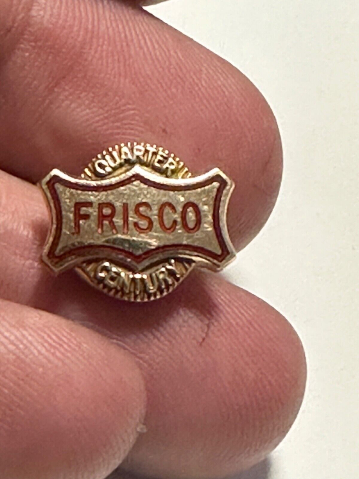 St. Louis & San Francisco Railway Frisco 25 Year 14K Employee Service Pin