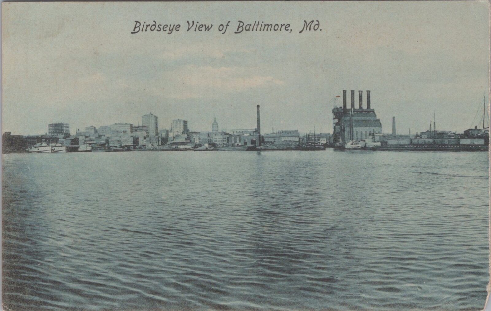 Birdseye View of Baltimore Maryland c1900sPostcard