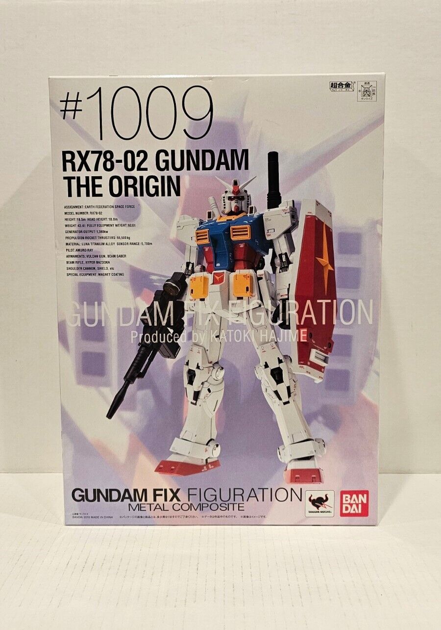 G.F.F. Metal Composite Gundam Fix Figuration THE ORIGIN RX78-02 #1009 Bandai 