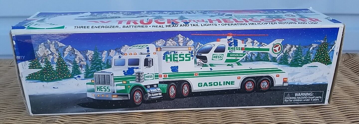 Vintage 1995 Hess Toy Truck & Helicopter BRAND NEW IN THE BOX