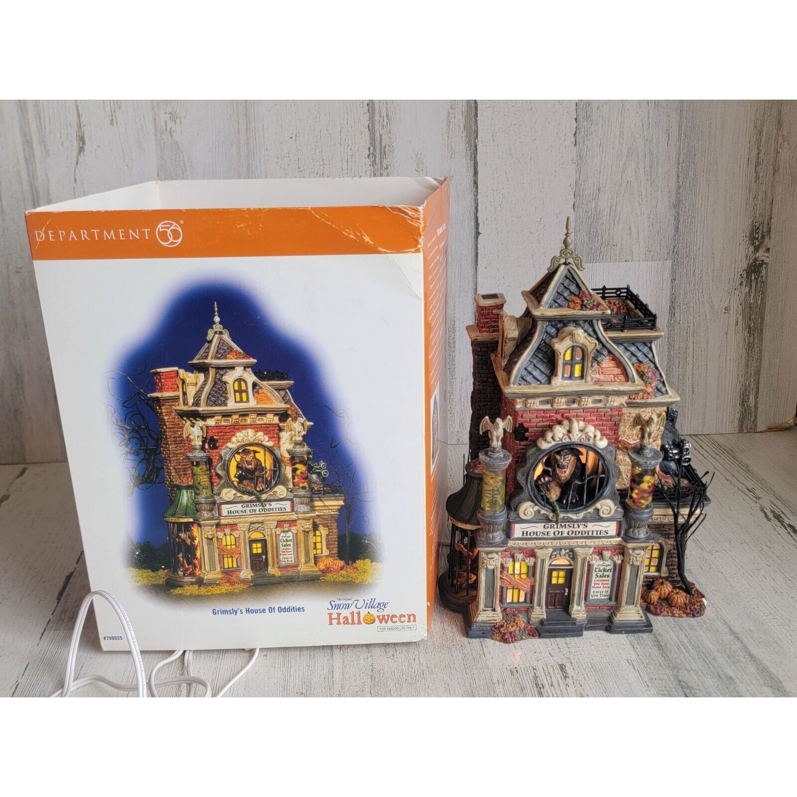 Dept 56 799935 Grimsly\'s House of Oddities snow village accessory Halloween