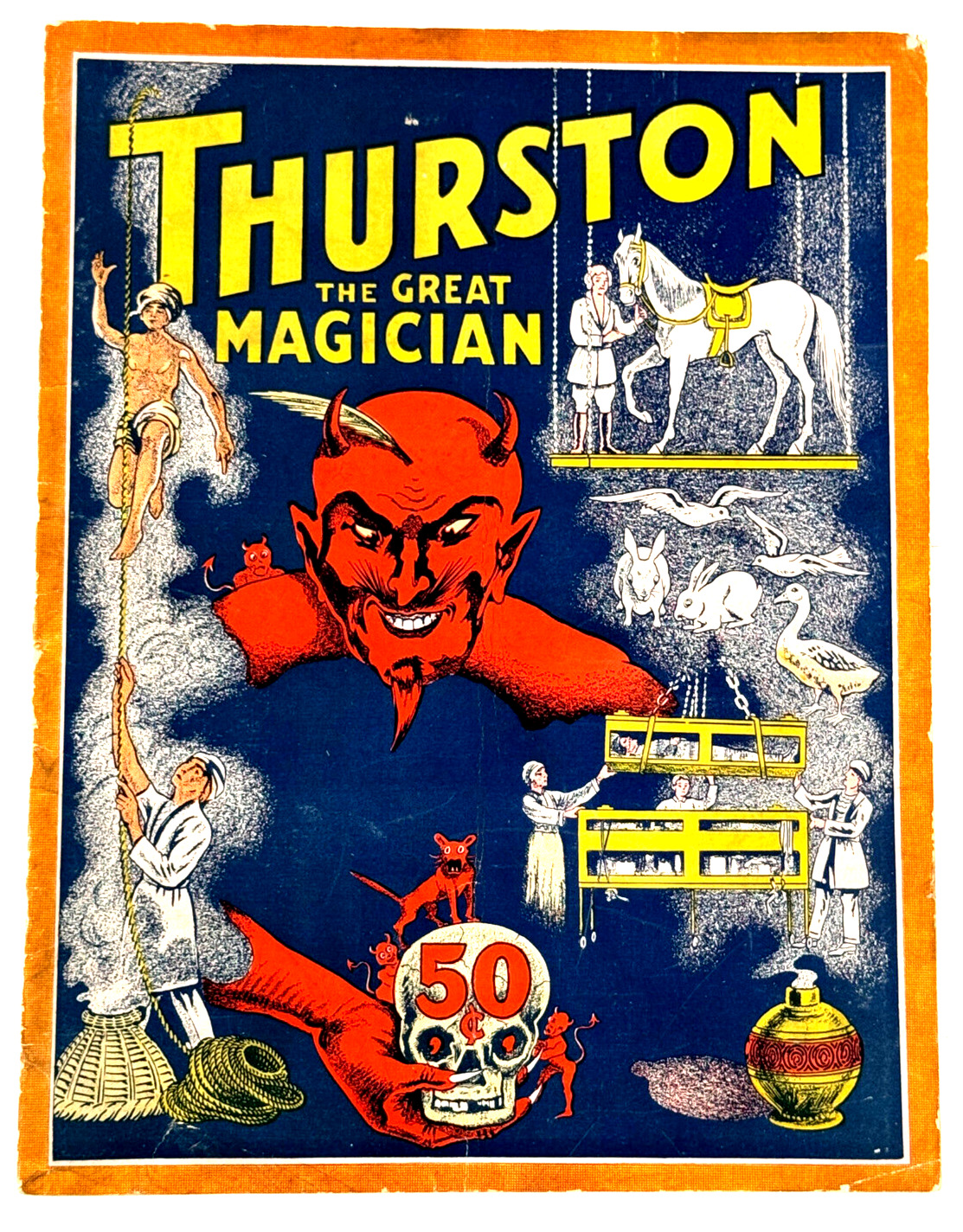 c. 1927 Howard Thurston Book of Magic magician WOW great shape