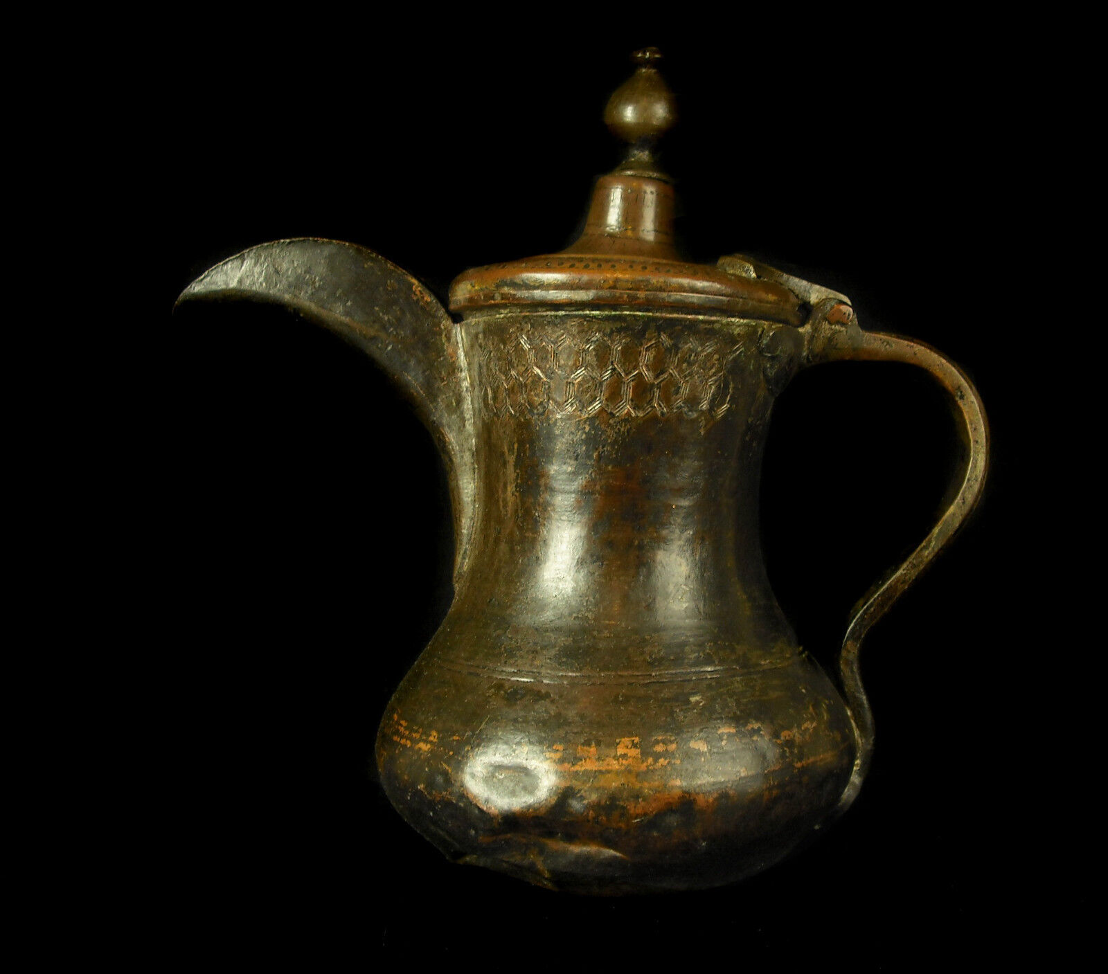 Teapot 18th Th Middle Eastern Or Africa North Art Islamic 9 1/8in Islamic Art