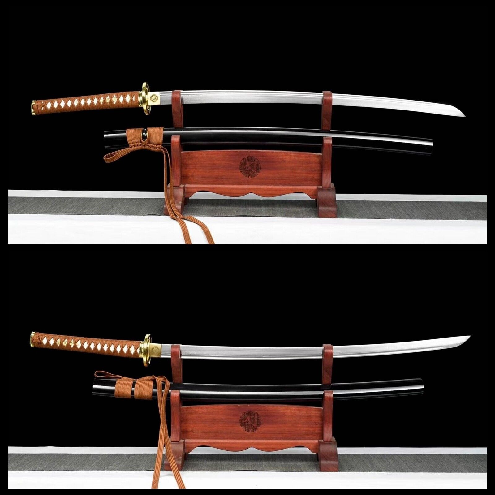 Rurouni Kenshin Katana Unique Reversed Blade Damascus Steel Japanese Sharp Sword