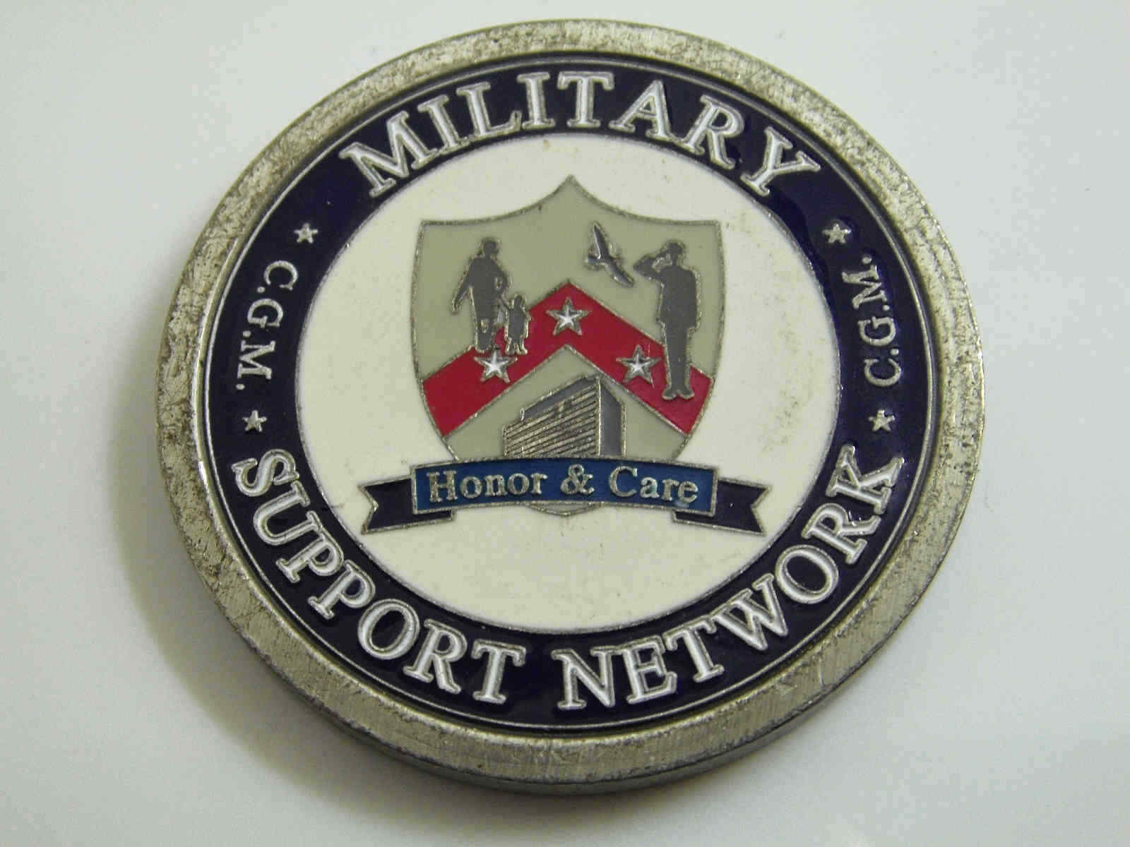 C.G.M. MILITARY SUPPORT NETWORK CHALLENGE COIN