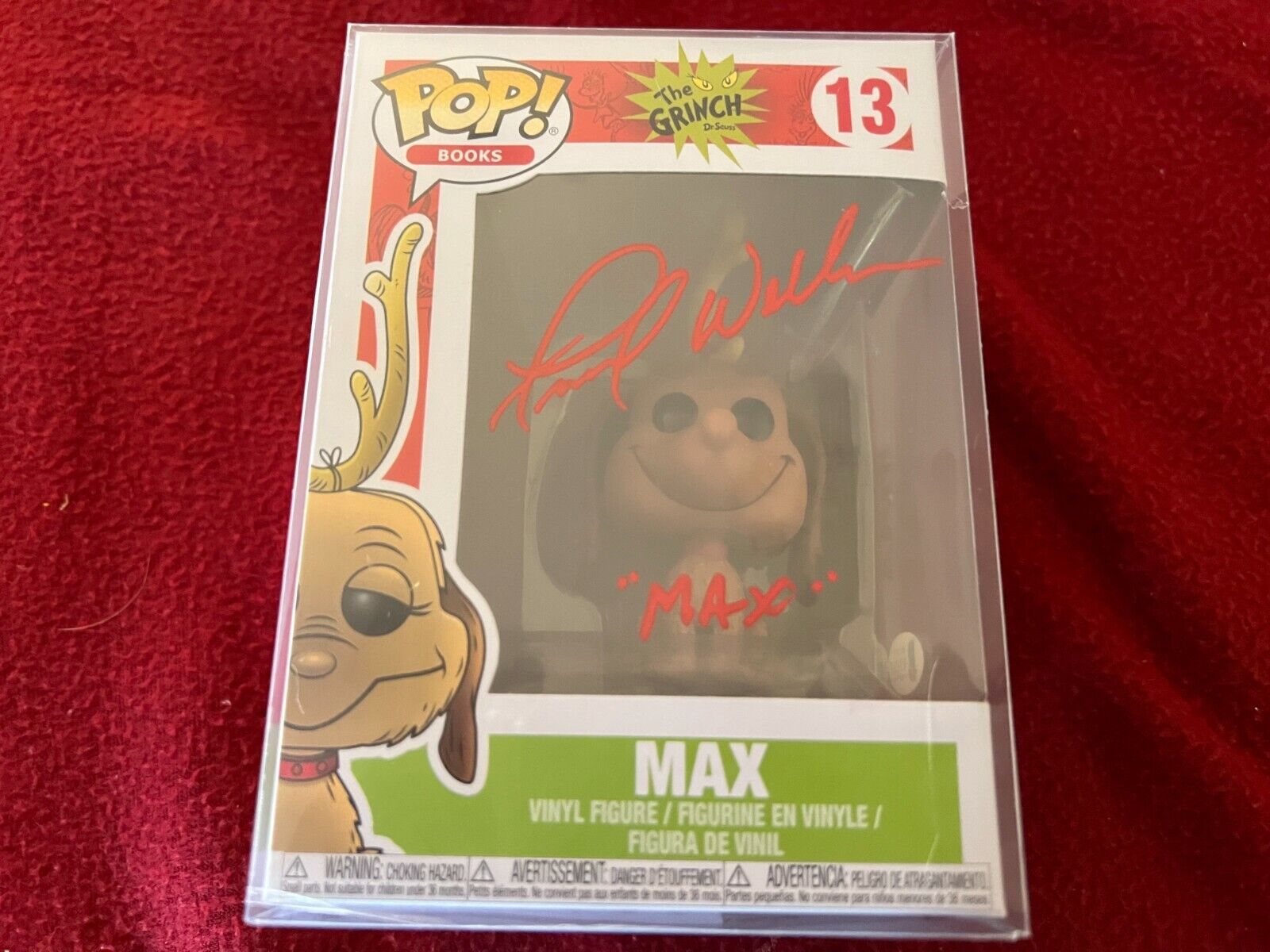 Frank Welker signed Max Funko POP BAS COA autograph The Grinch  \