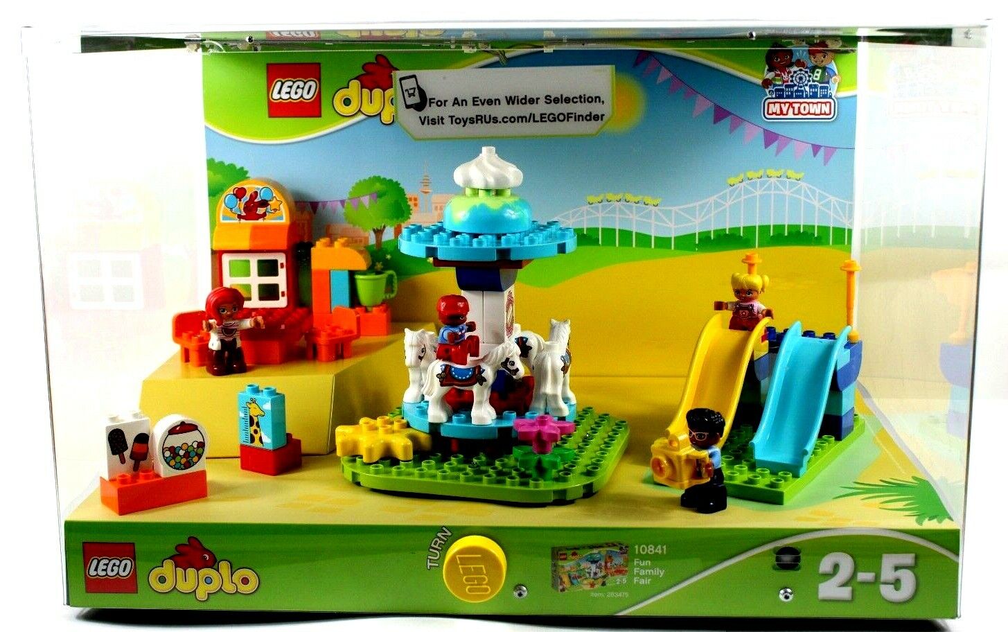 Toys R Us Exclusive LEGO Duplo My Town Fun Family Fair 10841 Retail Display Sign