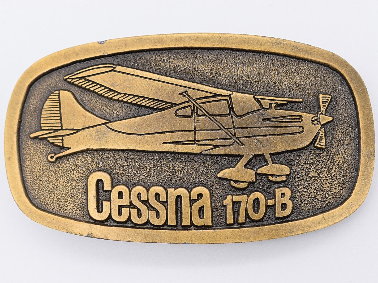 Cessna 170-B Aircraft Airplane Pilot Parkview Distributors Vintage Belt Buckle