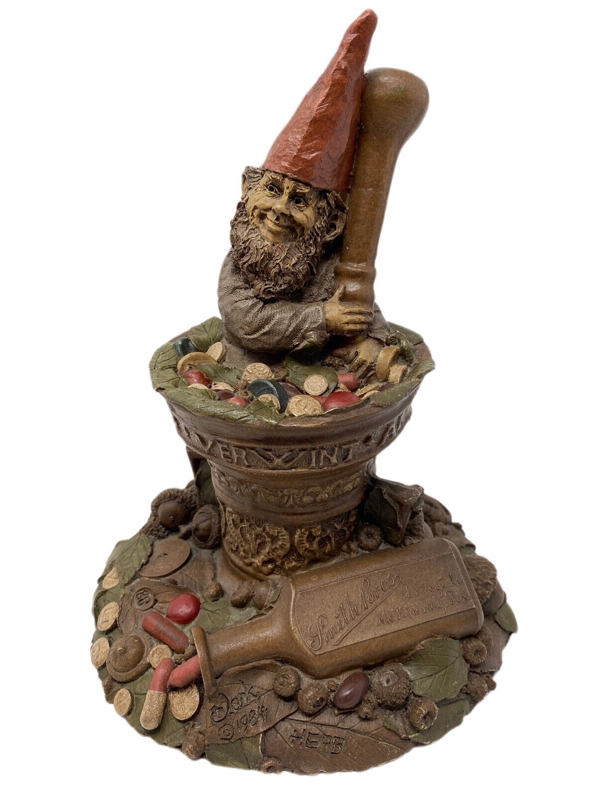 Tom Clark Clay Gnome Sculpture Herb 1984 Item #1076 Phenomenal Detail