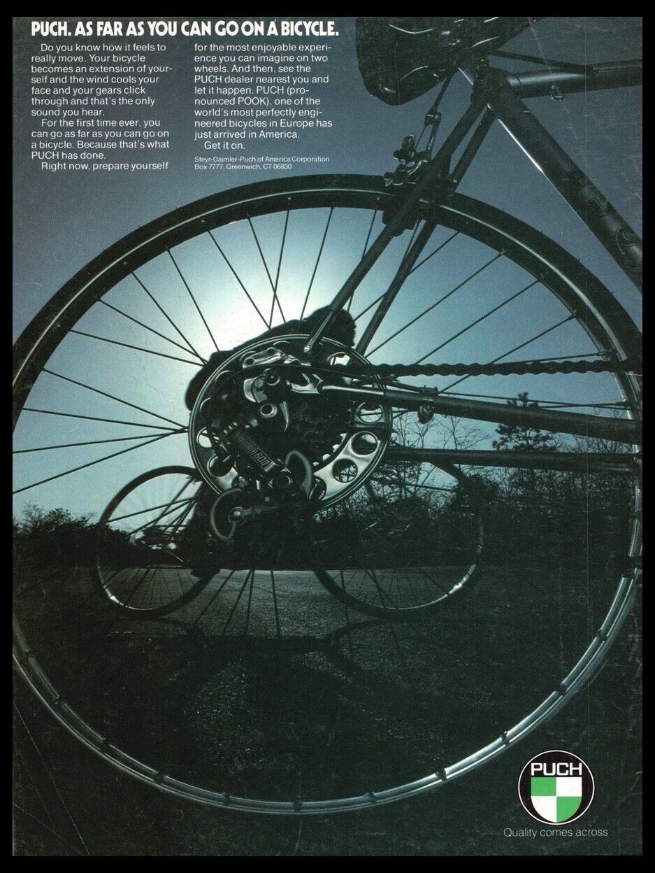 1976 Puch Steyr Daimler Austrian European Bike Vintage Bicycle Print ad -