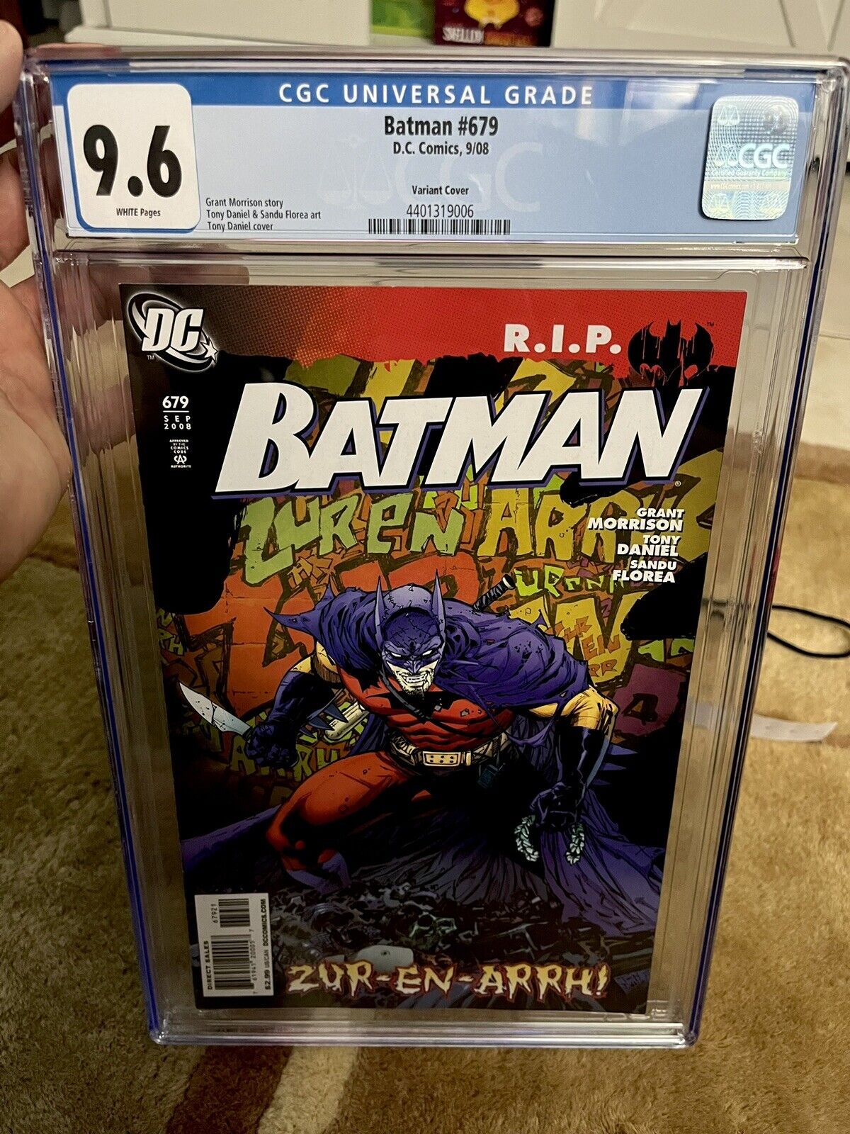 Batman #679 Variant Cover CGC 9.6 HIGH GRADE DC Comic Zur-En-Arrh Variant Cover