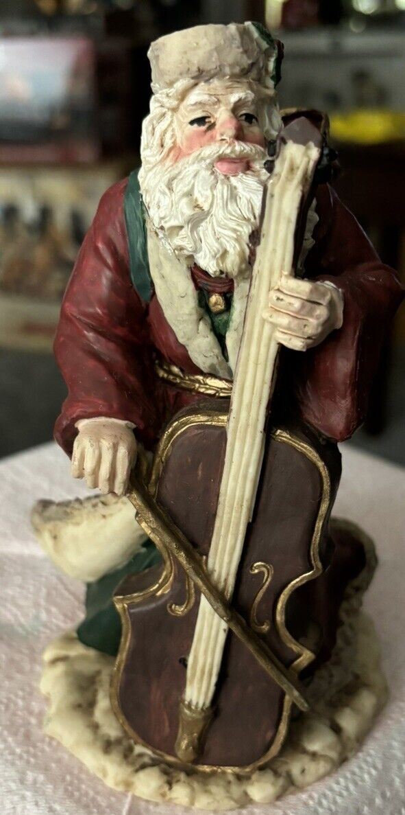 Vintage Santa Playing A Cello