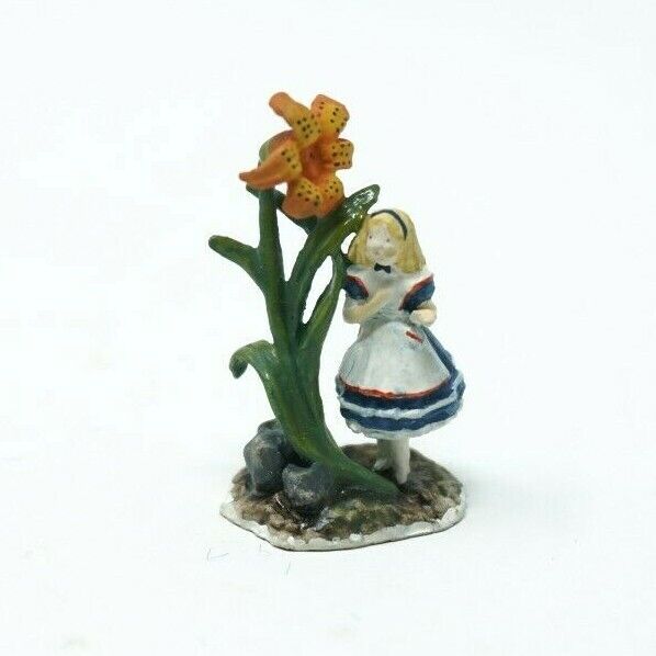Goebel Olszewski Miniature “Alice in the Garden” 670-P Alice in Wonderland 37012