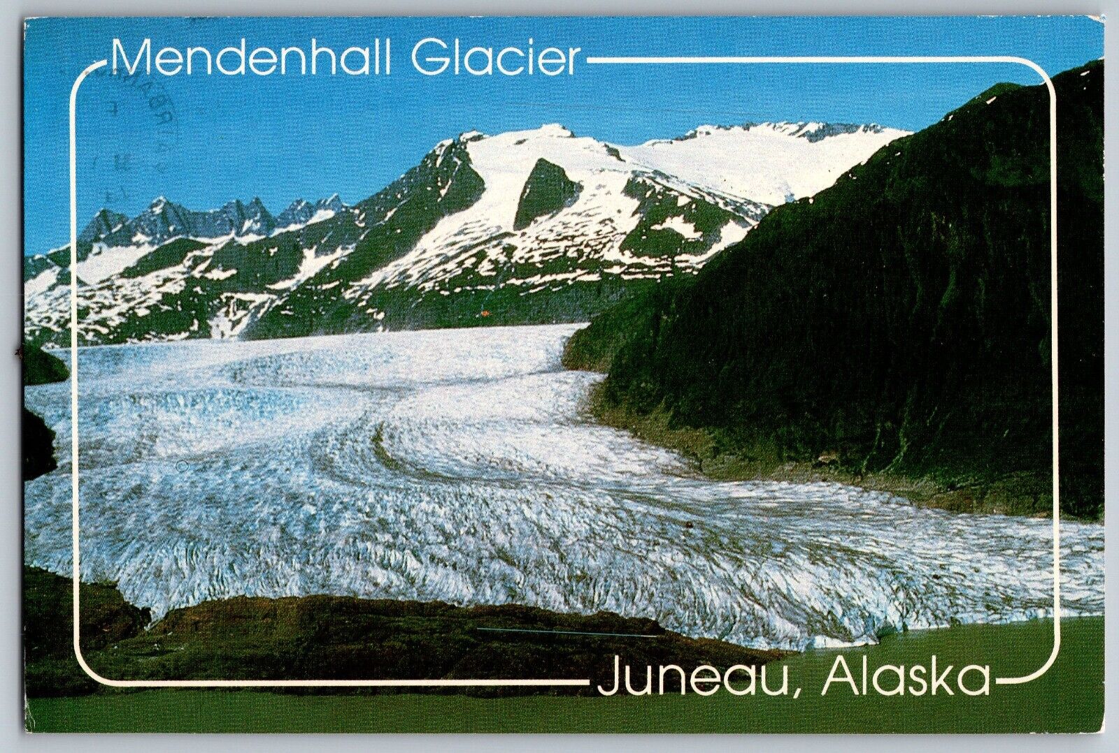 Juneau, Alaska - Mendenhall Glacier - Snowy Mountains - Vintage Postcard 4x6