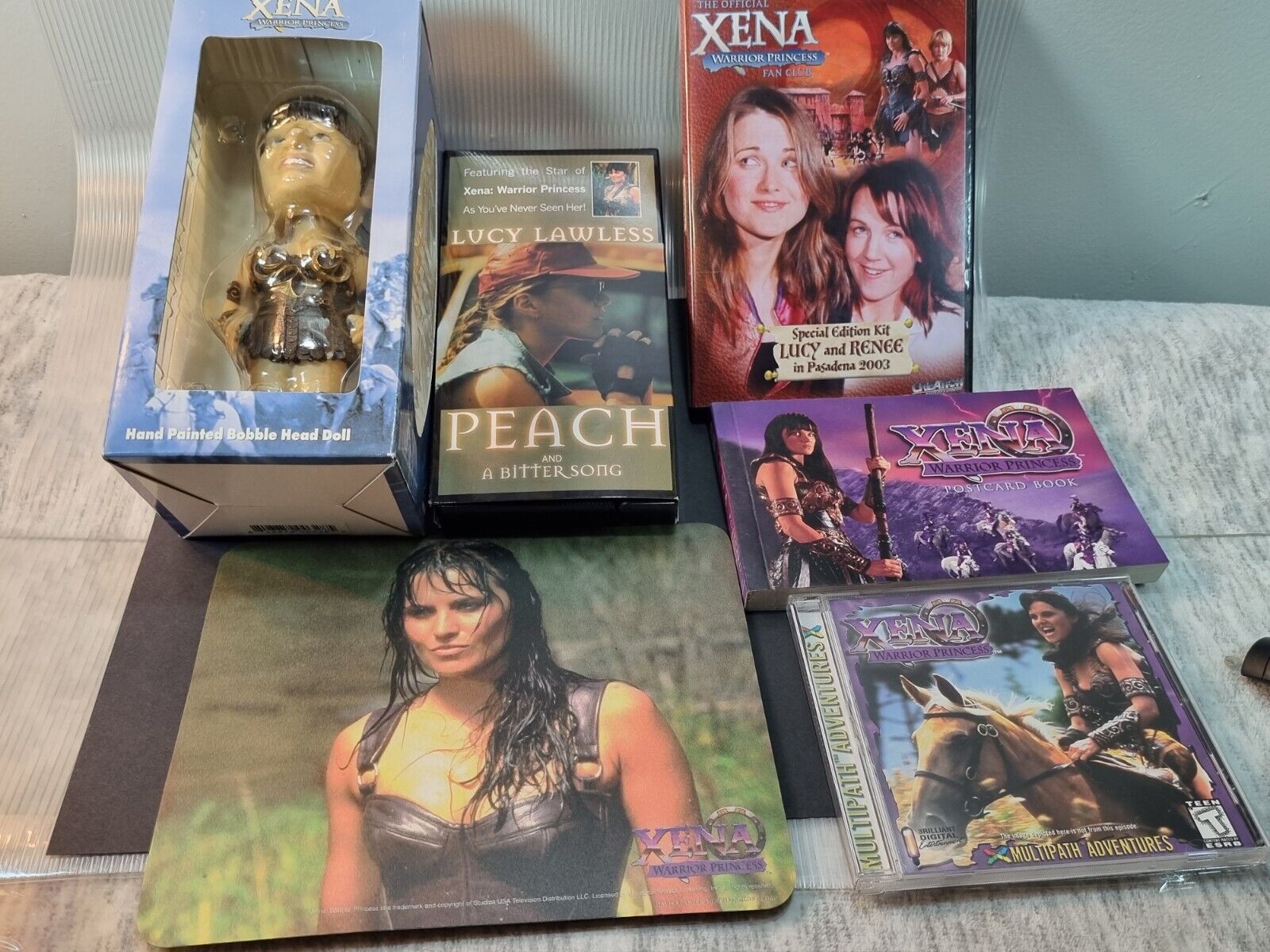 Xena. Set of 9 items for collection. Vintage See description.