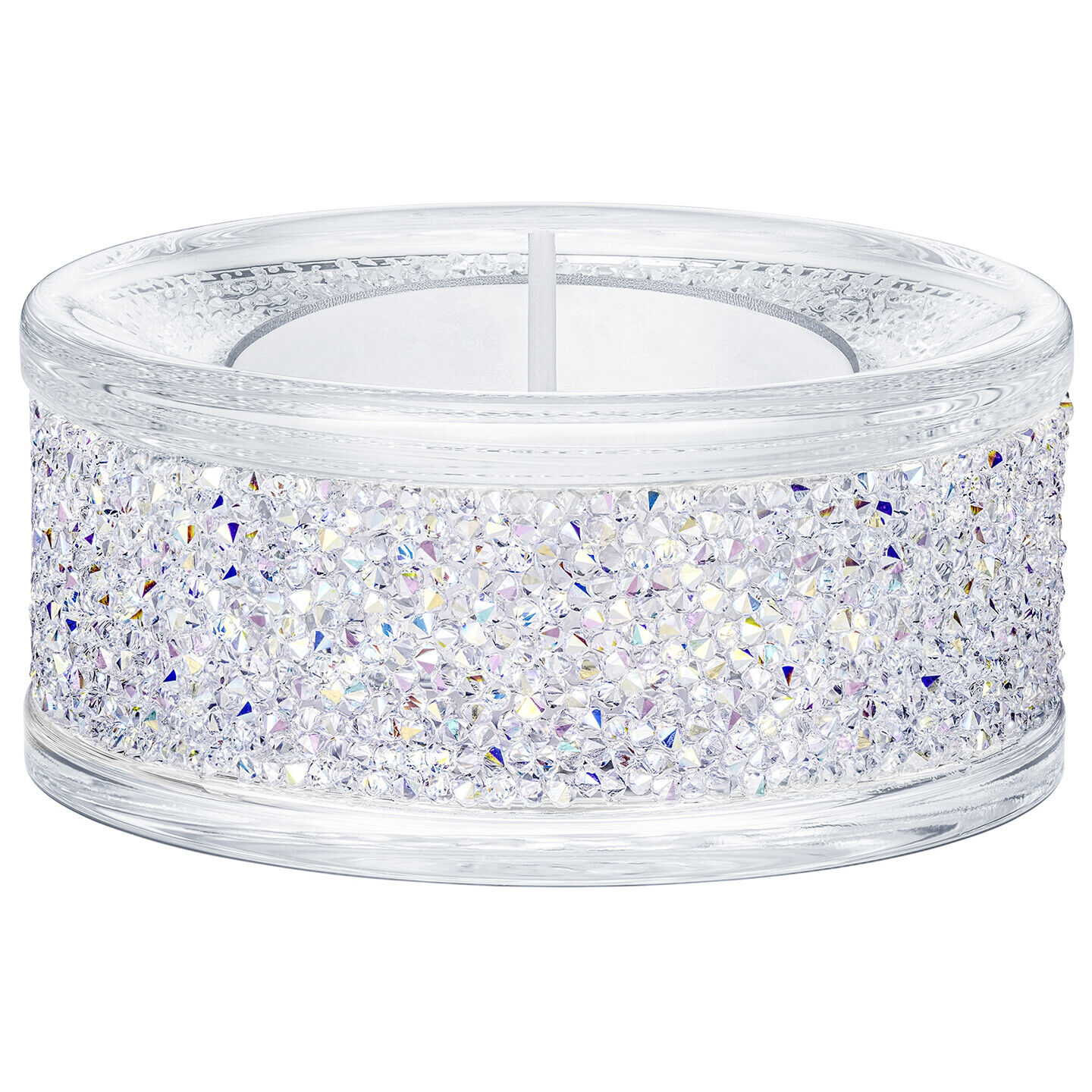 Swarovski Crystal Shimmer Tea Light Candle Holder, Aurora Borealis AB 5428722