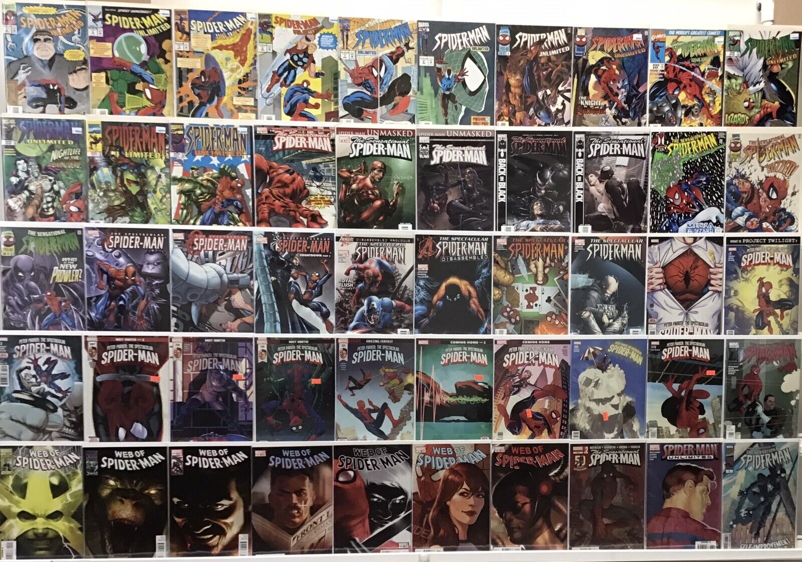 Marvel Comics - Spiderman - Comic Book Lot Of 50