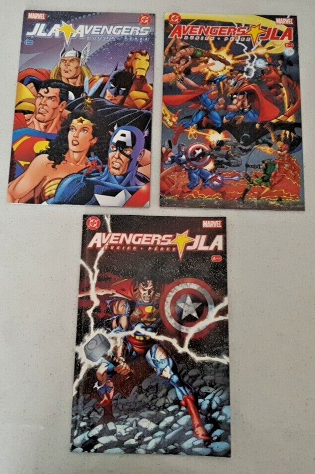JLA Avengers 1 2 4 DC / Marvel Crossover George Perez Kurt Busiek 1, 2, 4