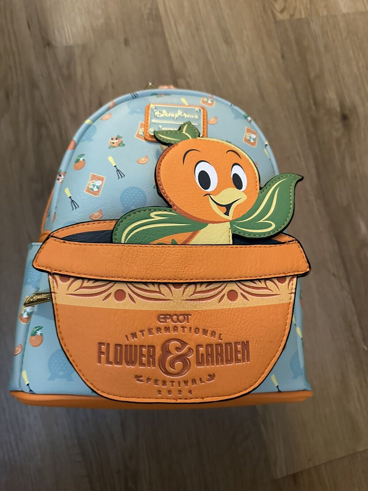 2024 Disney Parks Epcot Flower & Garden Festival Orange Bird Loungefly Backpack
