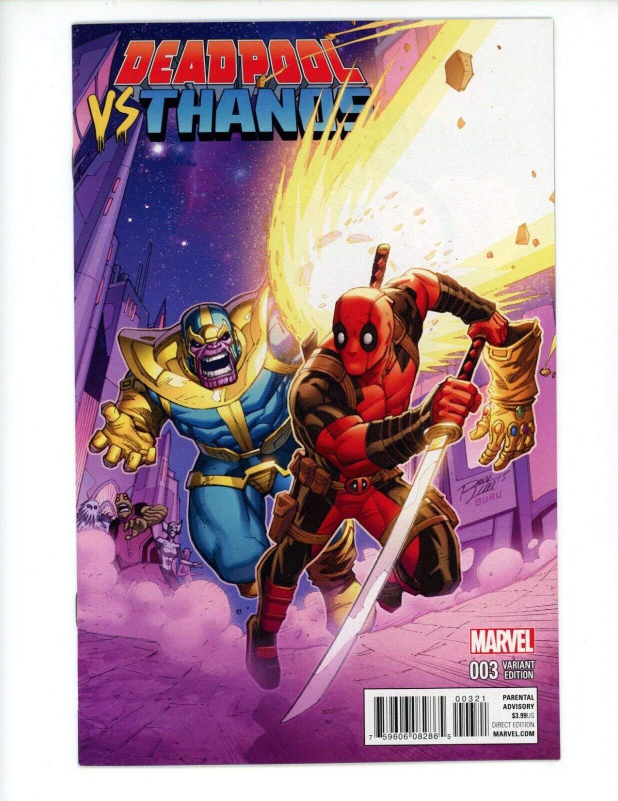 Deadpool vs Thanos #3 Comic Book 2015 VF Marvel Comics Ron Lim