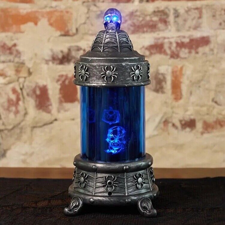 Cracker Barrel Exclusive Haunted Blue Sorceror's Projector Light & Sound LED NIB