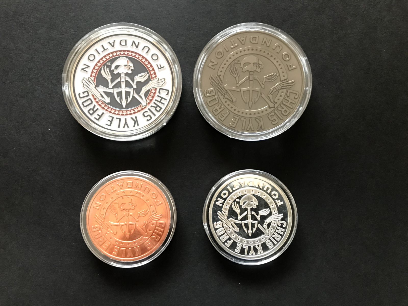 CHRIS KYLE - FROG FOUNDATION CHALLENGE COIN COLLECTION - EXTREMELY RARE