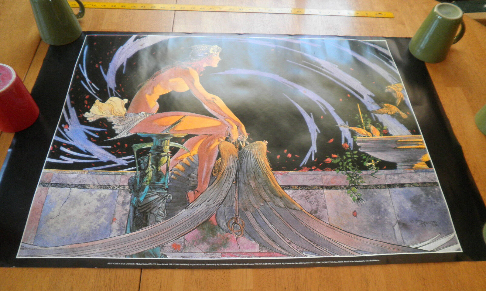 1979 Michael Kaluta Icarus Had a Sister poster DD11 Netherlands 23x35\