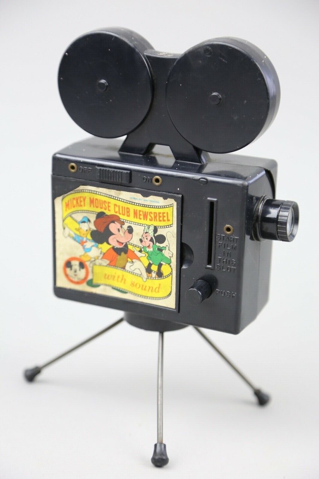 Mickey Mouse Club Newsreel Projector vintage 1950s Mattel toy Disney