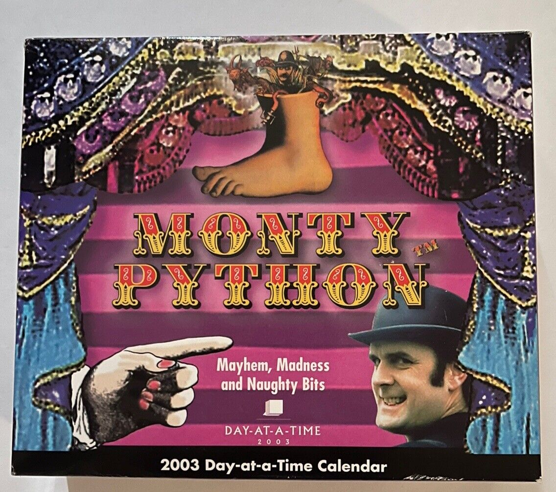 Monty Python 2003 Day At A Time Calendar Mayhem Madness Naughty Bits Sealed