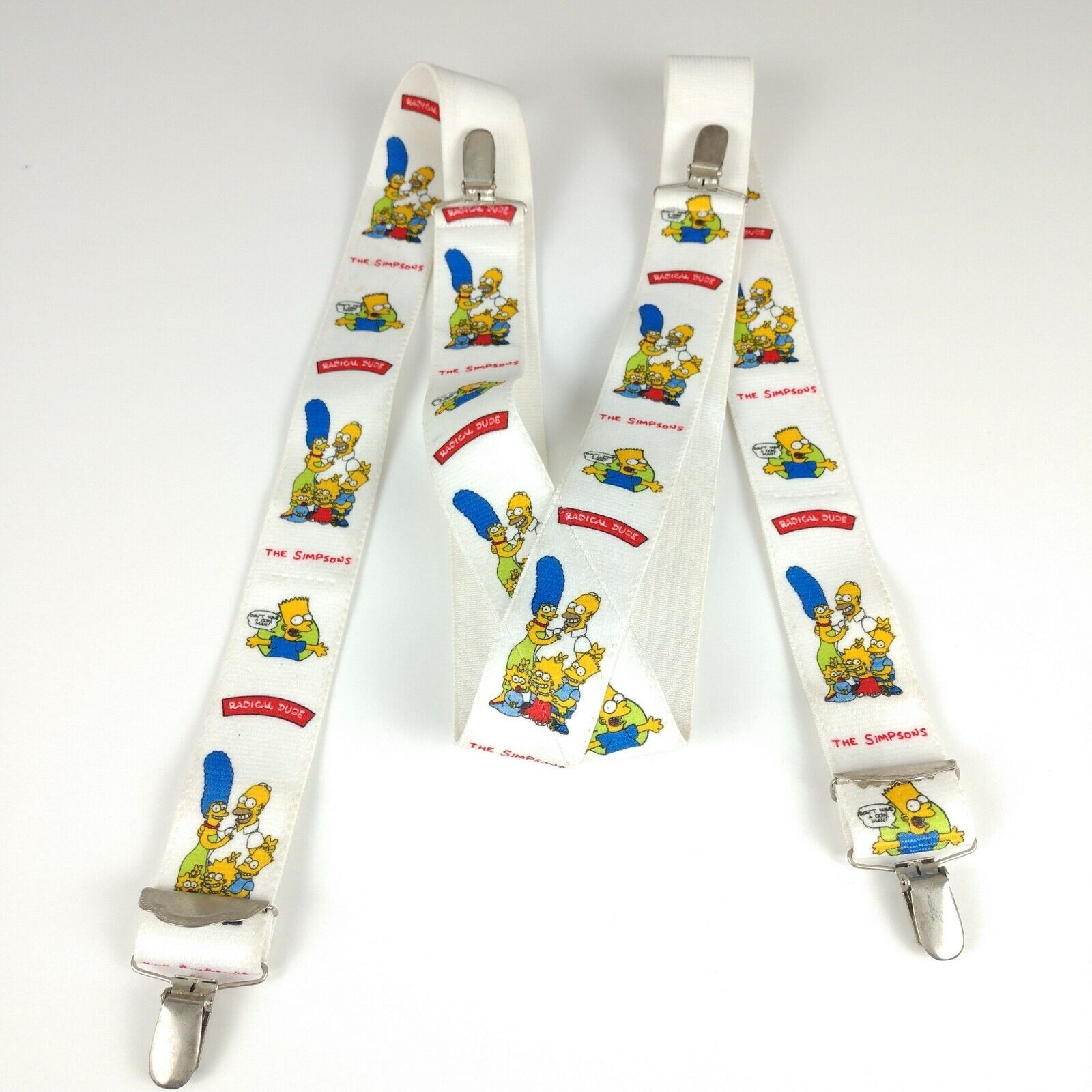 The Simpsons Vintage Suspenders Adjustable Kids Young Adults older pair cool
