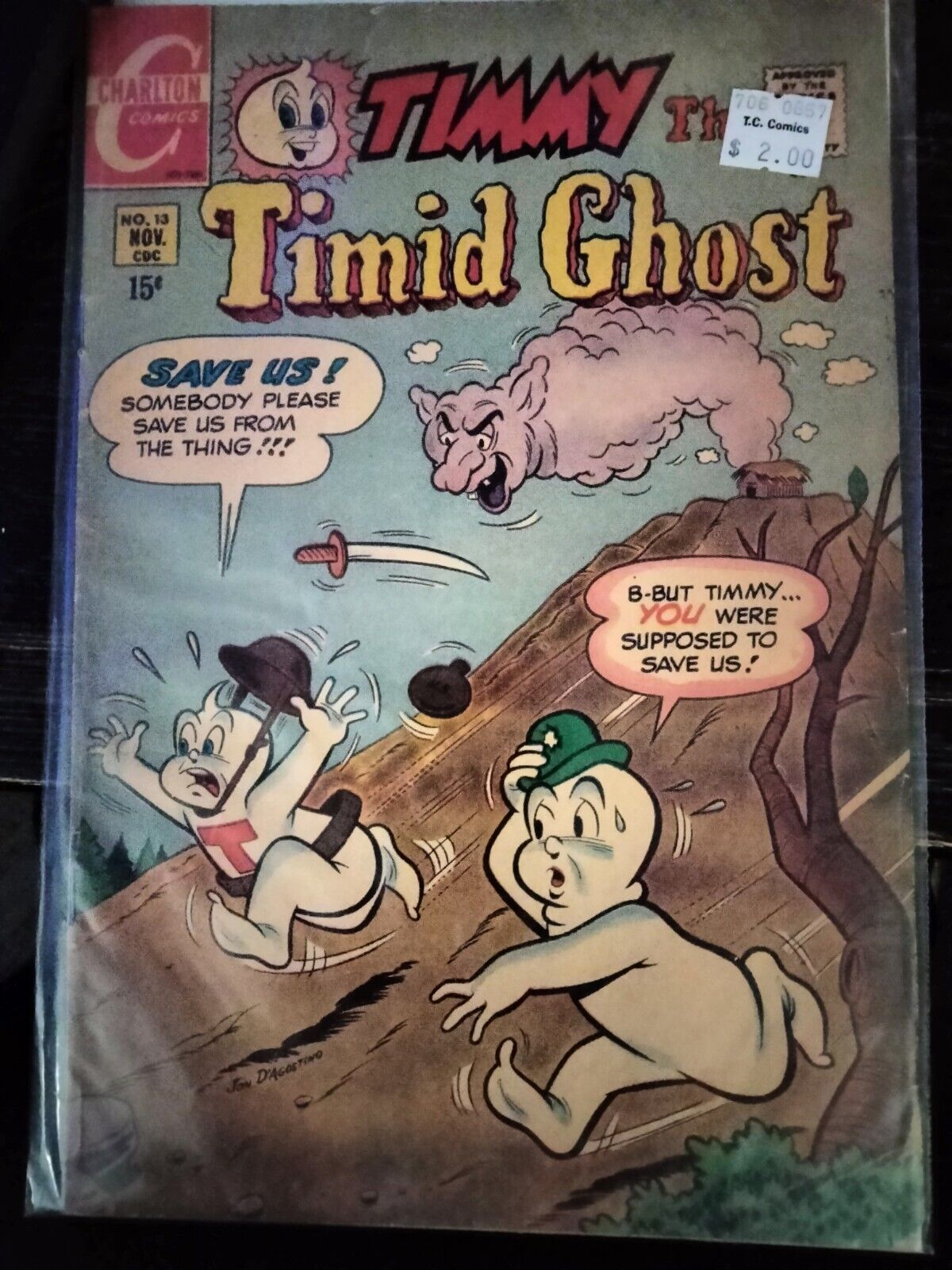Timmy the Timid Ghost #13 (1969) GD-VG Charlton Comics $4 Flat Rate Comb Ship