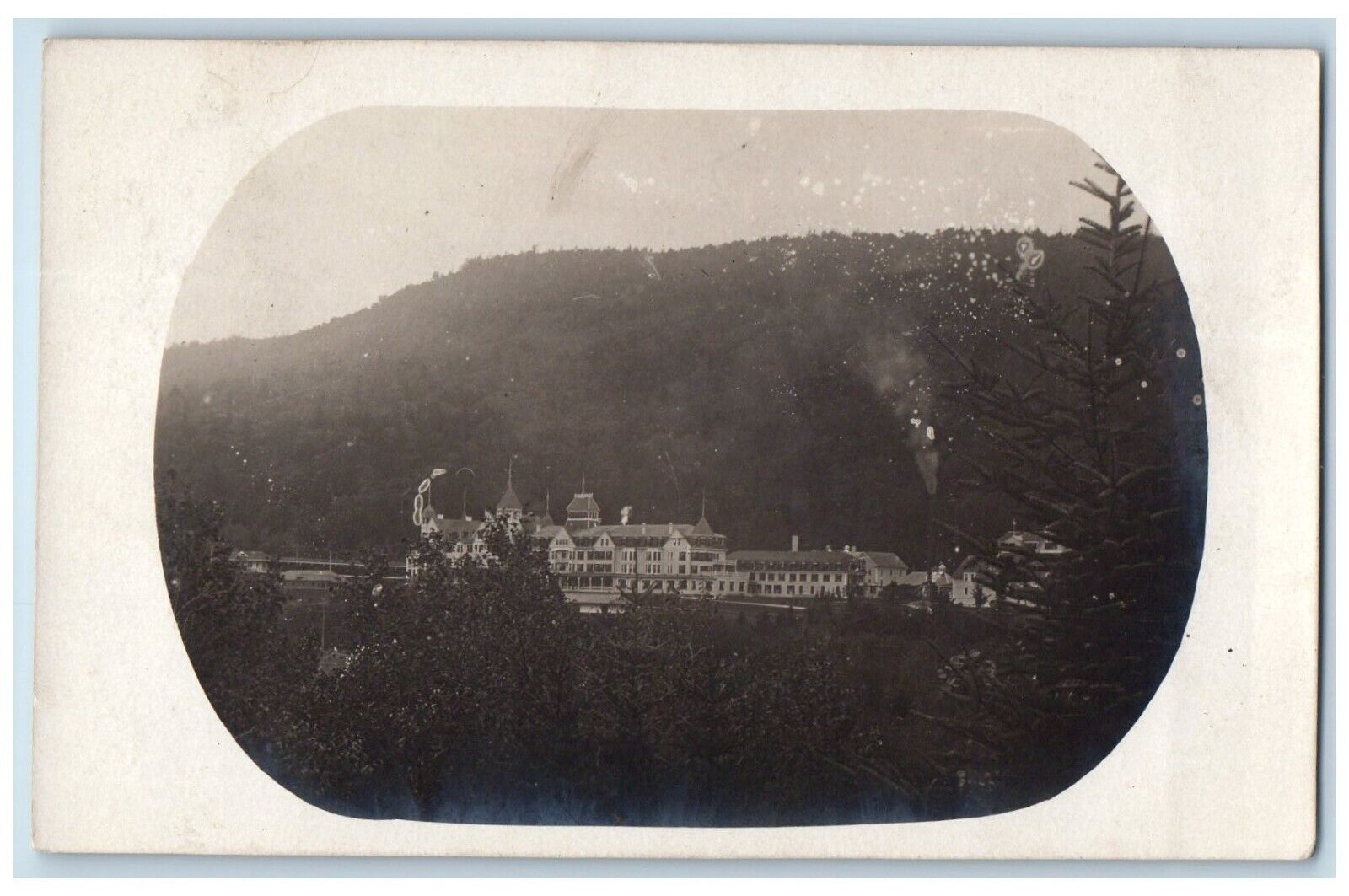 c1910's Mount Pleasant Hotel White Mountains Bretto Woods NH RPPC Photo Postcard