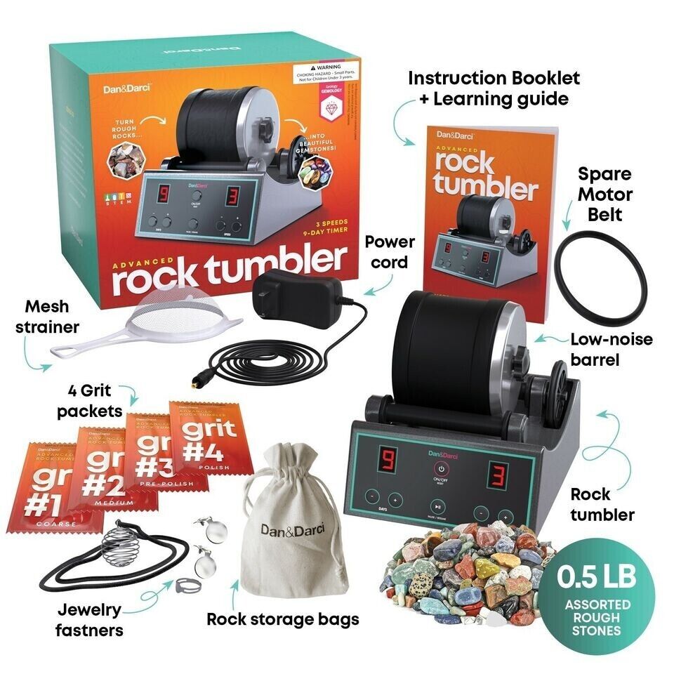 Dan & Darci Advanced Professional Rock Tumbler Kit