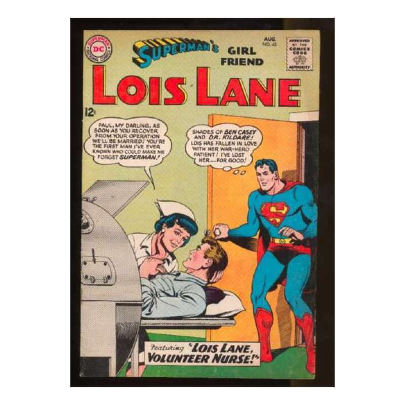 Superman's Girl Friend Lois Lane #43 DC comics Fine minus [o\