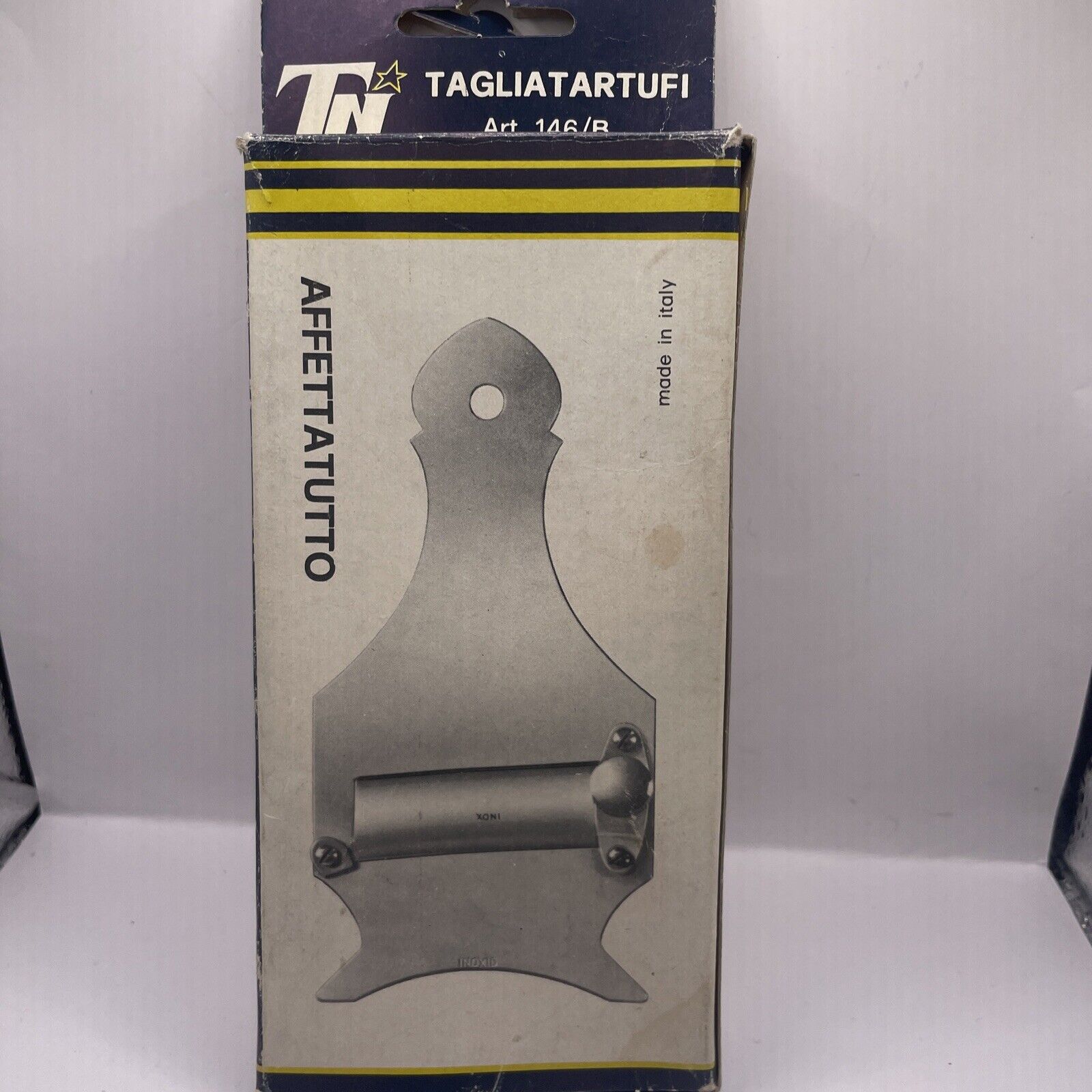 Tagliatartufi Affettatutto Italian Steel CHOCOLATE SHAVER NIB VTG