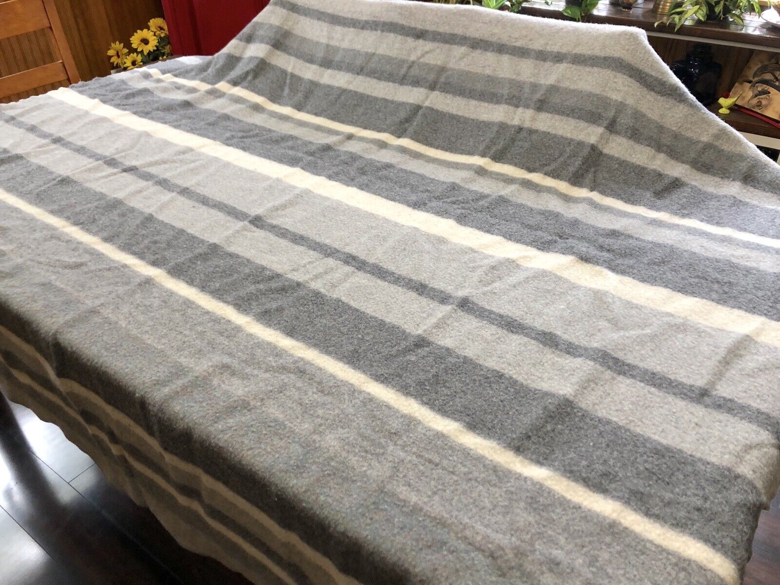 Over-Sized Gray Striped 86x88\