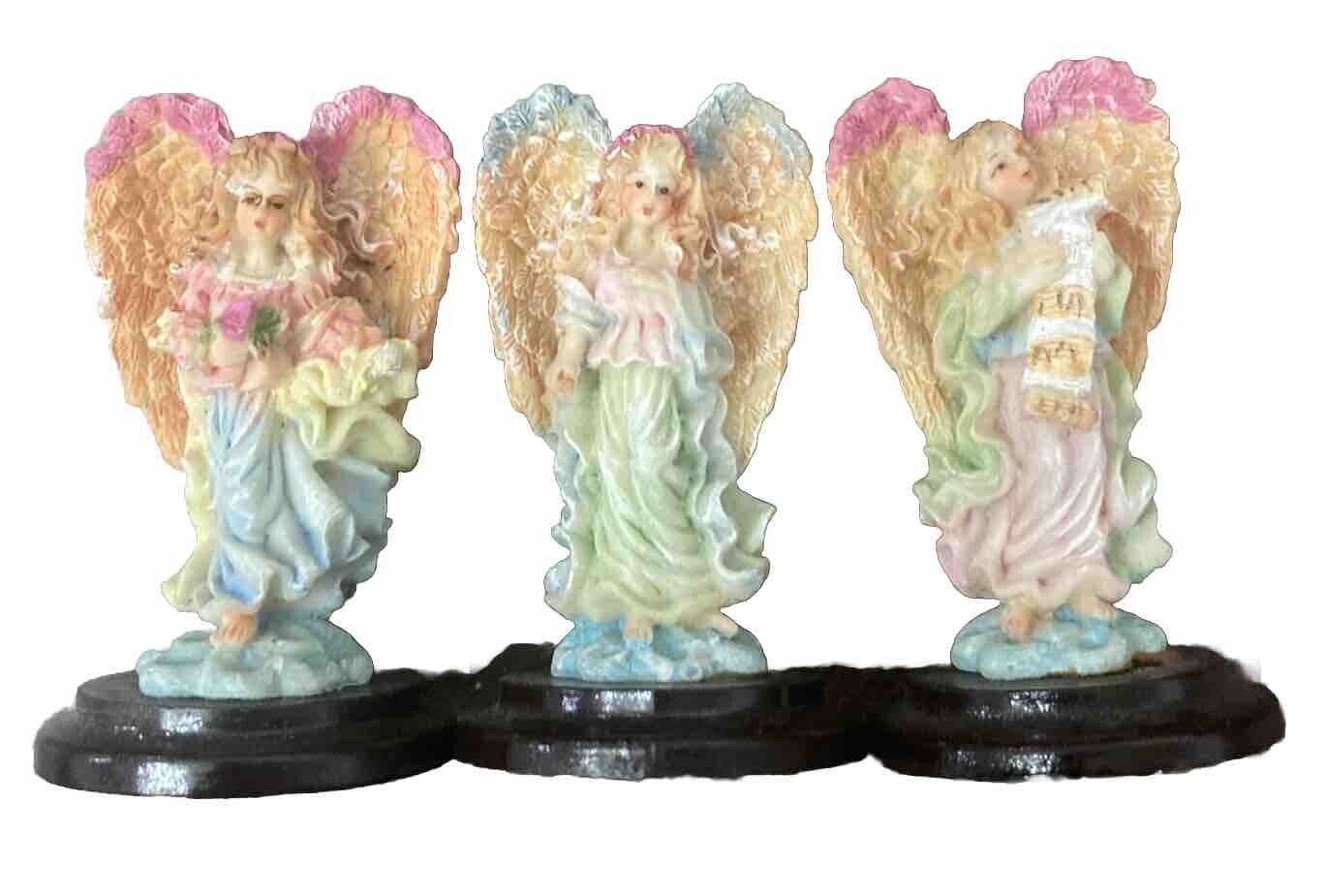 Lot Of 3 Vintage Angels Figurines *S