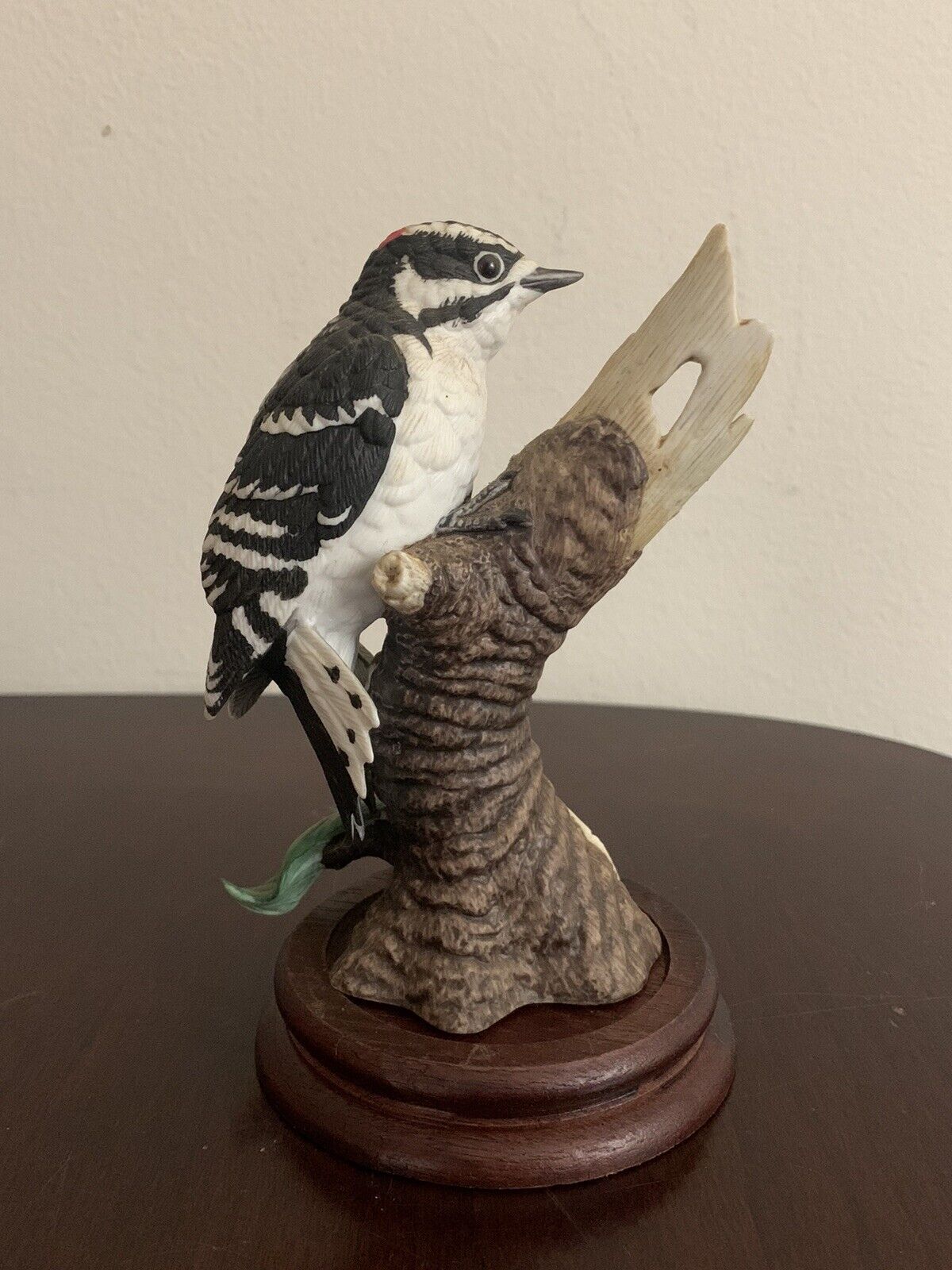 VTG Lenox Downey Woodpecker Garden Bird Collection Porcelain Figurine 