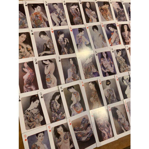 Hihokan Limited Tattoo Beauty Painting Ozuma Kaname Playing Card Size: 8.3x12cm