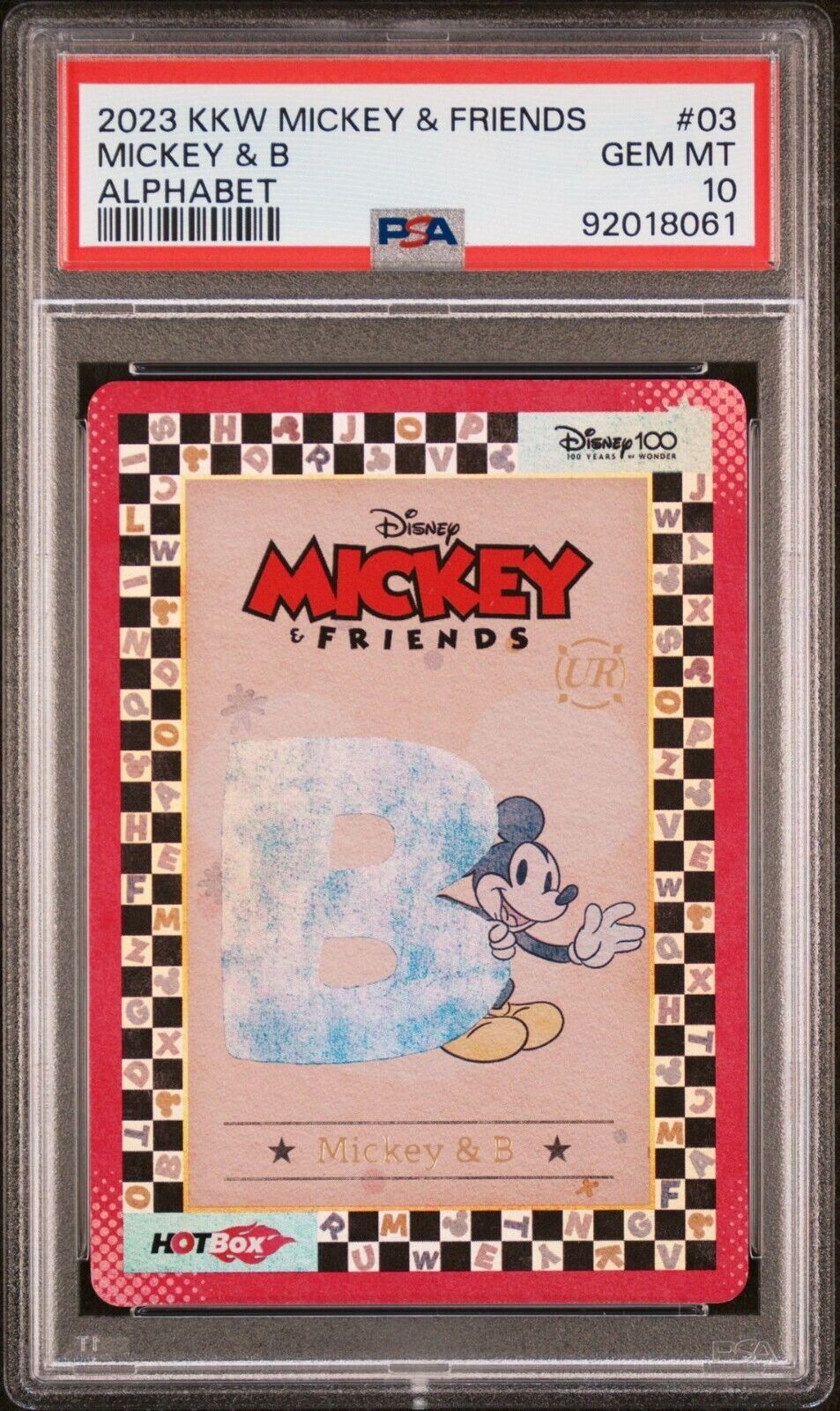 MICKEY & B 2023 Kakawow Mickey & Friends Mickey & B PSA 10 GEM MINT POP 2