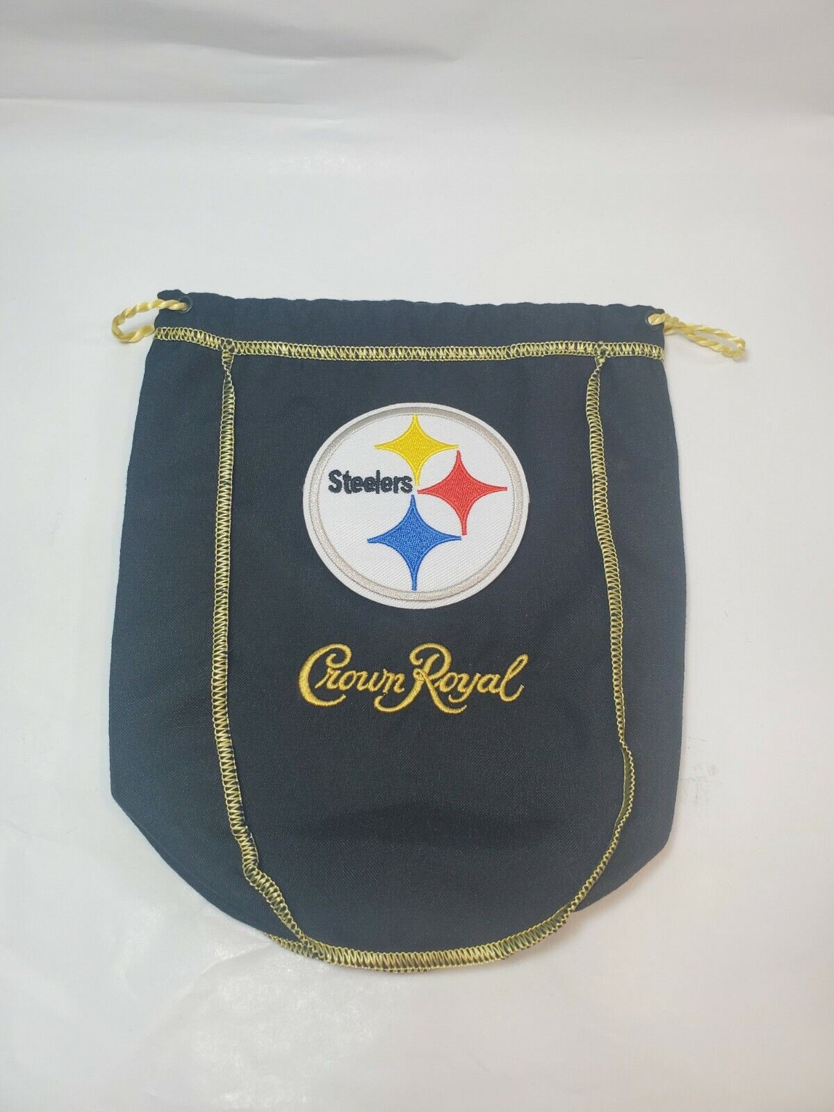 Custom Crown Royal Black Pittsburgh Steelers Bag 