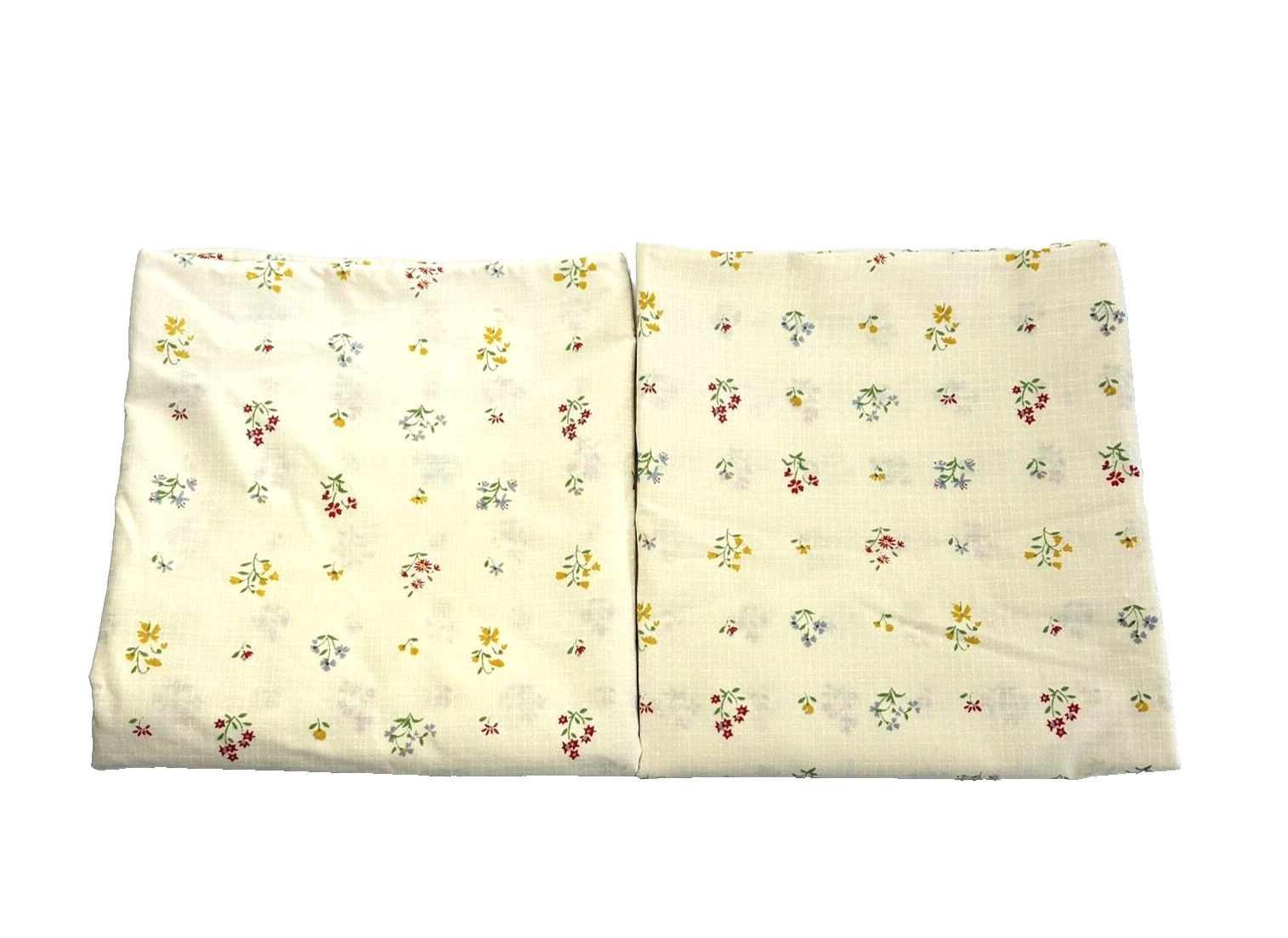 Two Pillowcases Vintage King Size UTICA Multicolor Floral 20x40 No Iron Percale