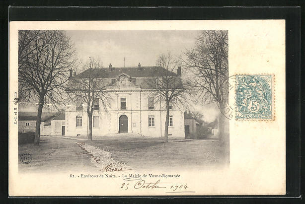CPA Vosne-Romanee, La Mairie 1904 