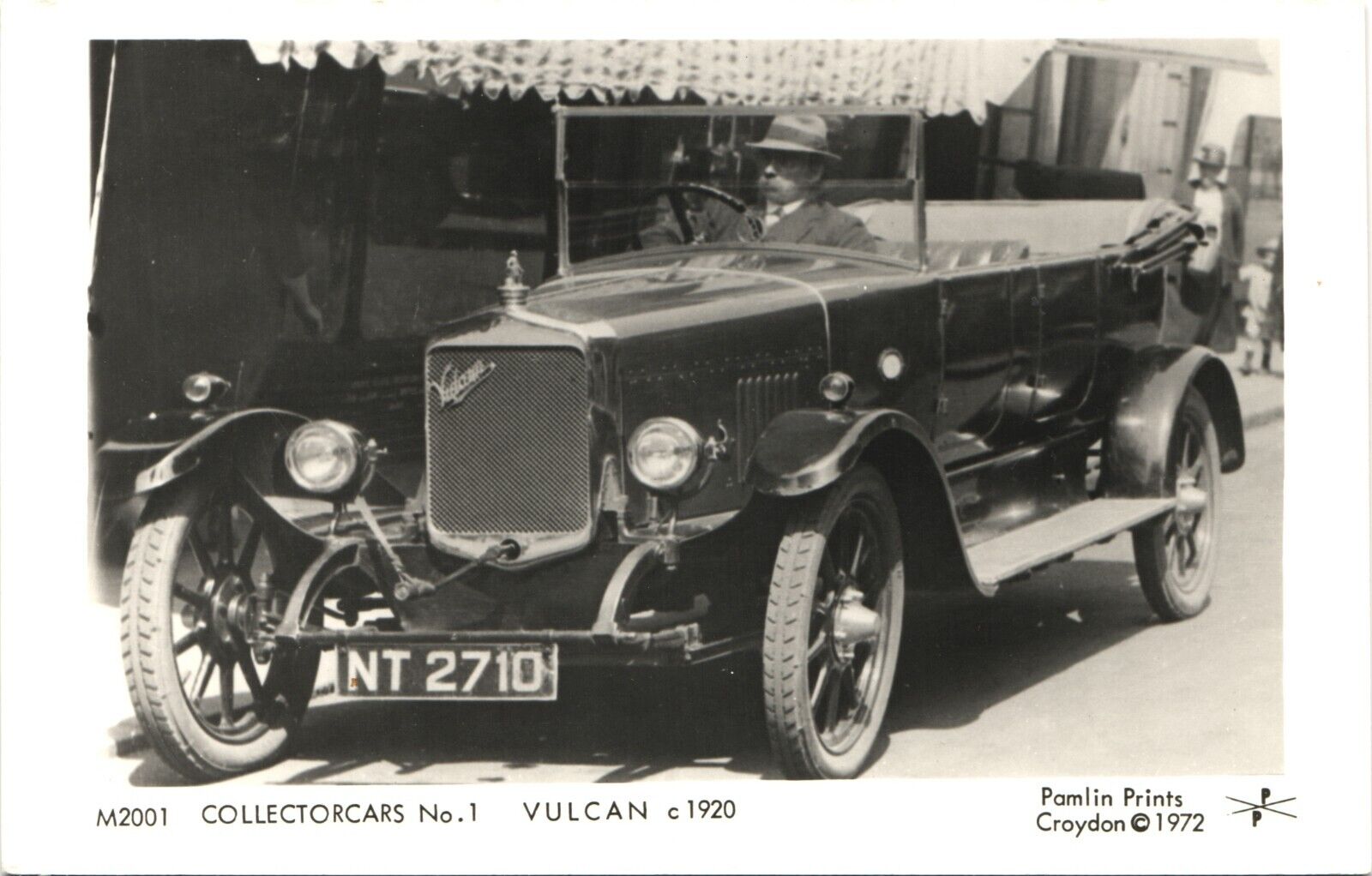 1920 VULCAN AUTOMOBILE real photo postcard rppc CLASSIC ANTIQUE CAR pamlin