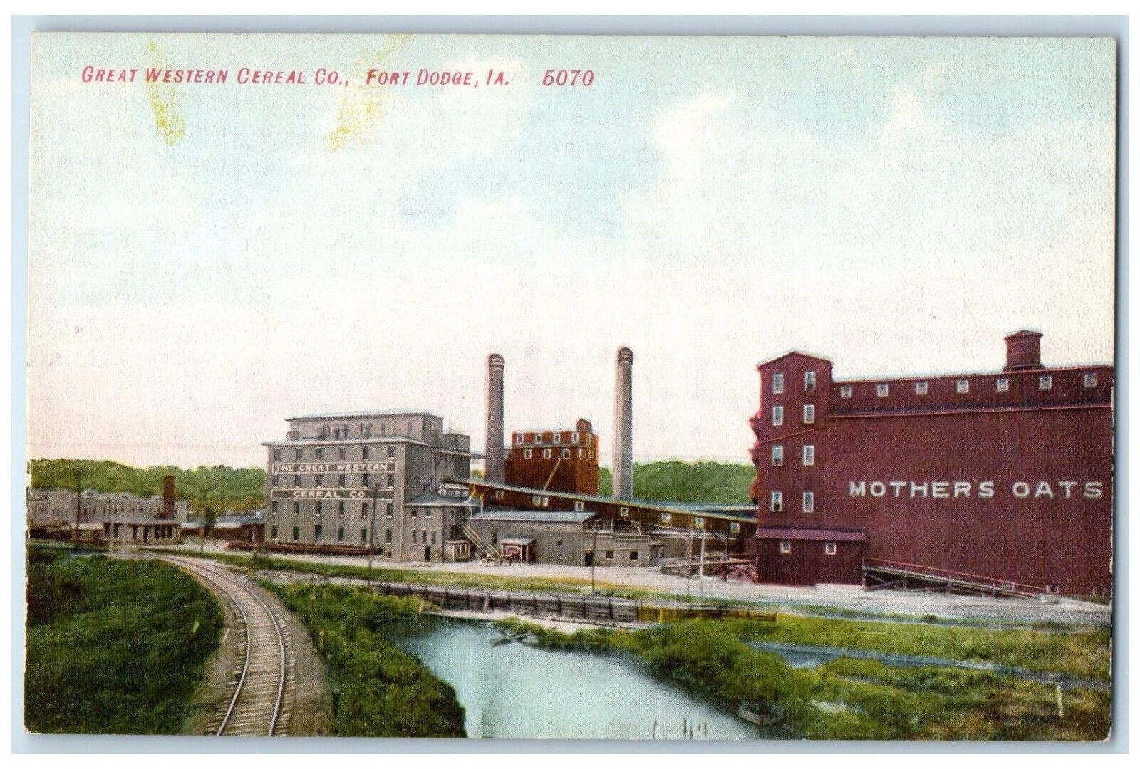 c1910's Great Western Cereal Co. Mothers Oat Fort Dodge Iowa IA Antique Postcard